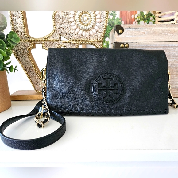 Tory Burch EUC Leather Crossbody purse